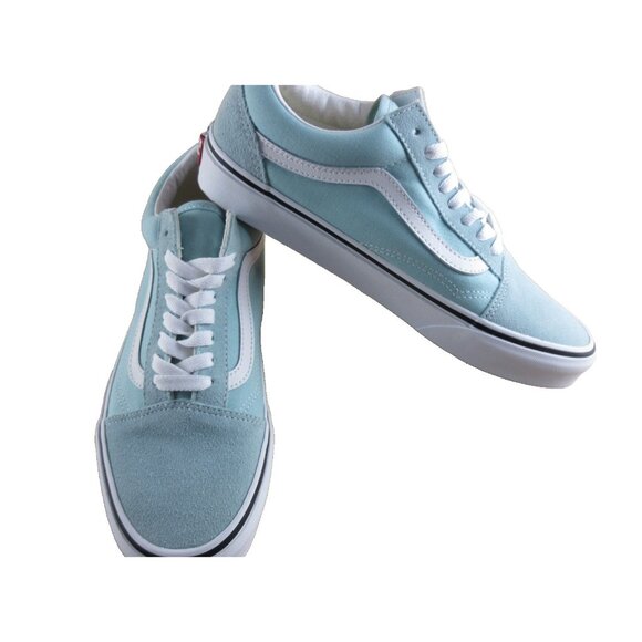 Vans Women's Old Skool Color Theory Canal Blue Canvas Suede shoes Size 9 NIB - Picture 4 of 7